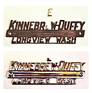 &ldquo;Kinnebrew-Duffy&rdquo; (Studebaker) Dealer Script, on the car since new, was retained after the broken &ldquo;E&rdquo; was replaced and emblem restored by Dwight H. Bennett.